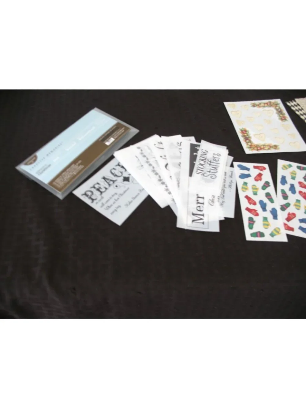 CREATIVE MEMORIES LOT Holly Days,Dazzle, Christmas Gr Lengths, Christmas quotes
